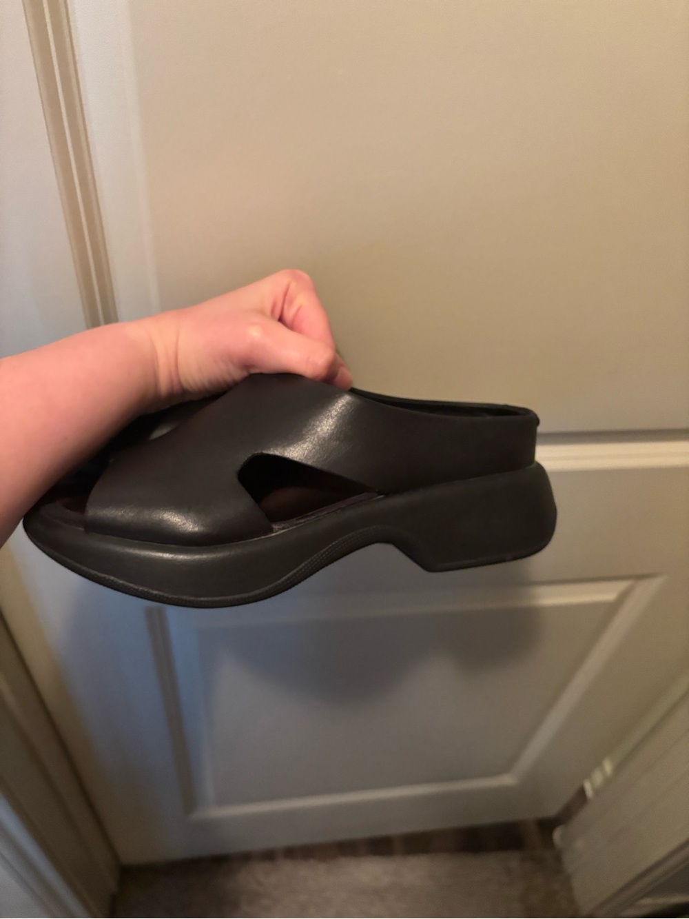 Dansko Black Open-Toe Chunky Slip-On Sandals - Women's Size 8 Hippie boho y2k